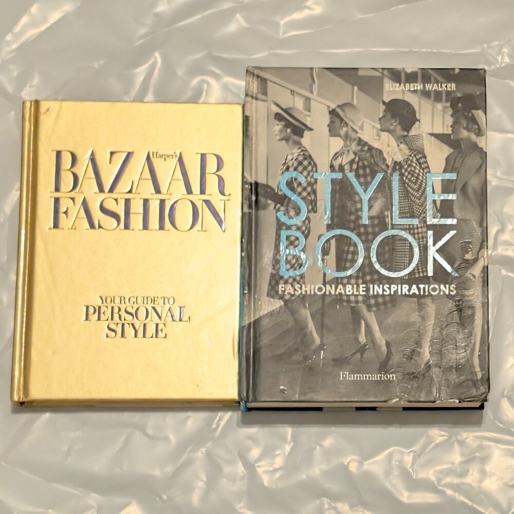 TWO Hardcover Books: Harper’s Bazaar Guide to  Personal Style & Style Book-